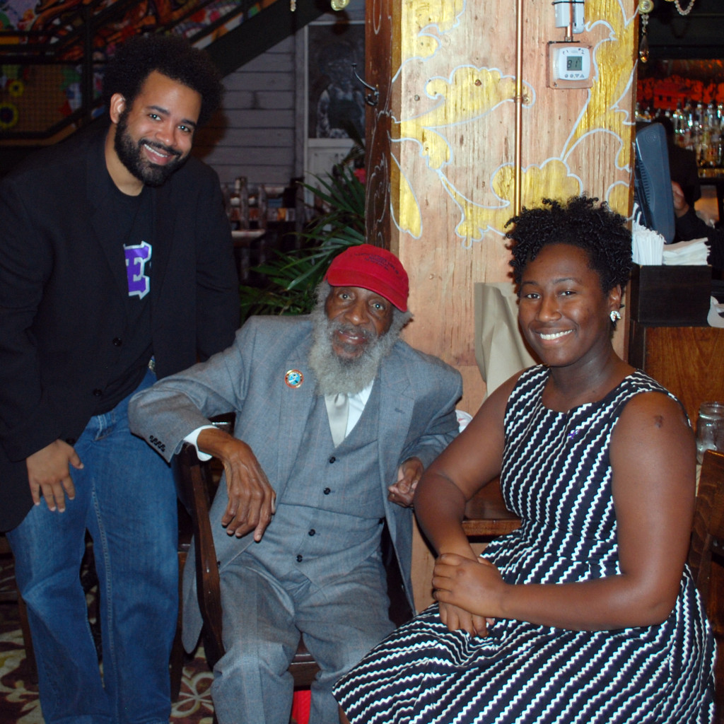 Surprise! Activist and comedian Dick Gregory wished Gamma Xi Phi well as Beta Chapter celebrated the fraternity's first five years.